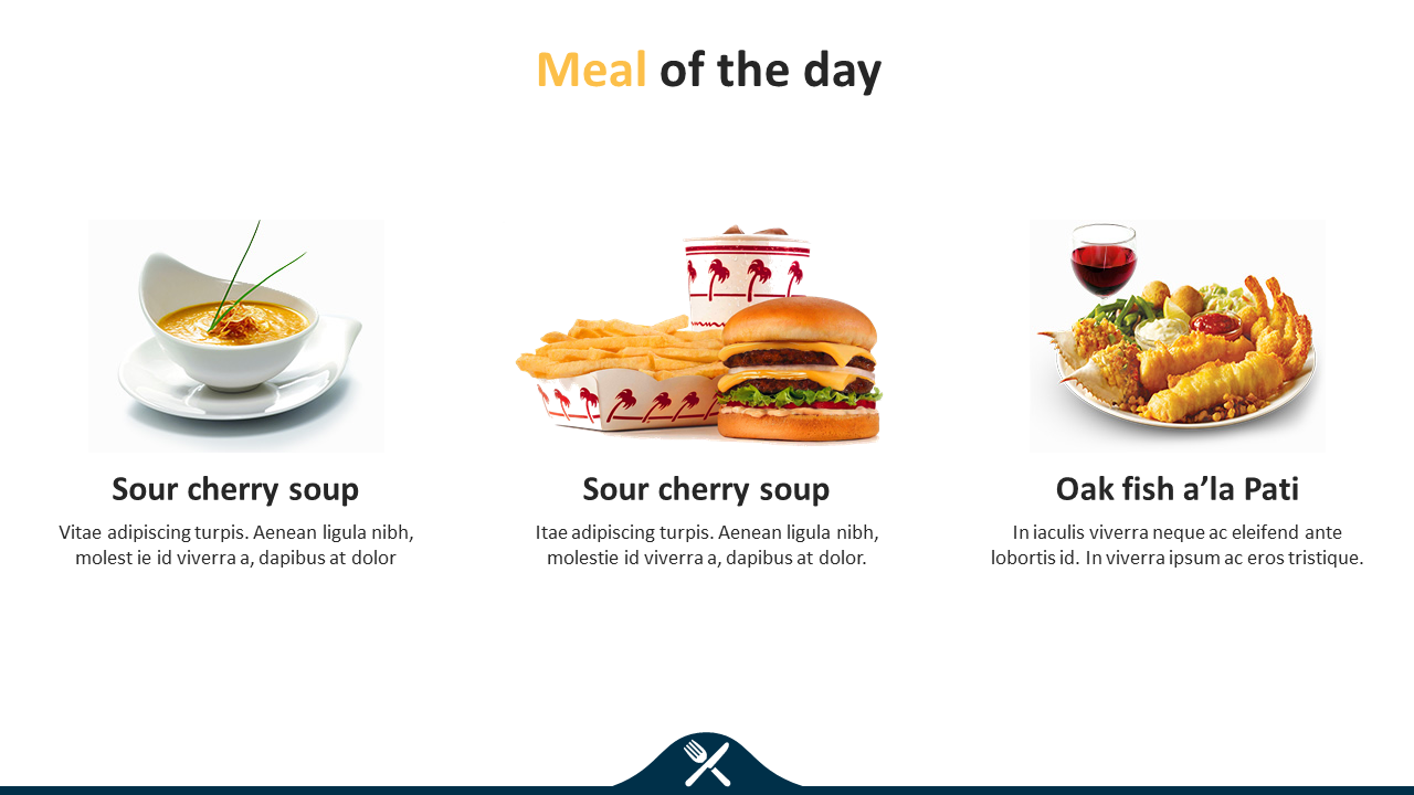 Meal Of The Day Presentation Slide PowerPoint Template